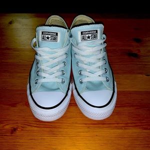 Converse shoes- low top. Mint green